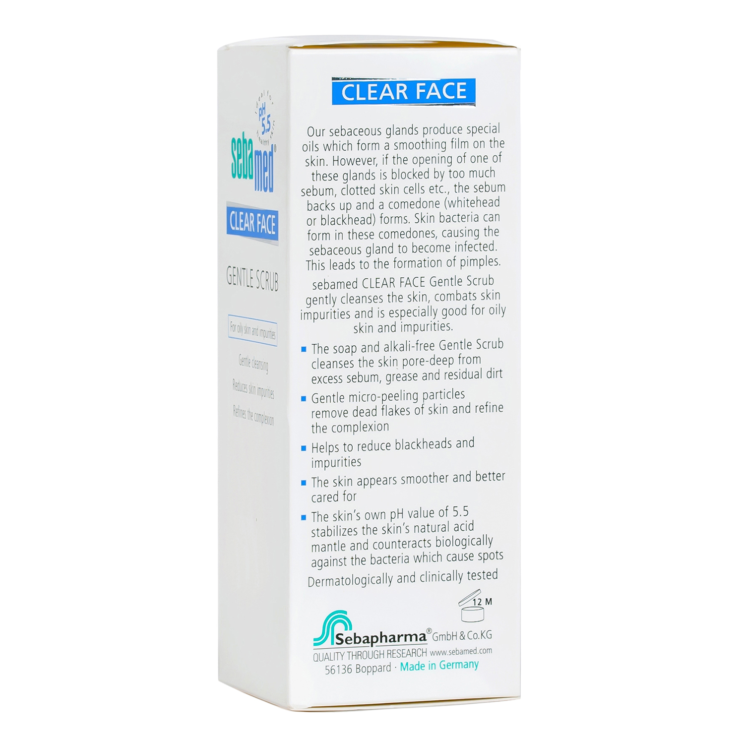 Kem Tẩy Tế Bào Chết Sebamed Ph5,5 Clear Face Gentle Scrub - SCF02A - 150ml